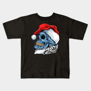 Marry Christmas Skeleton Kids T-Shirt